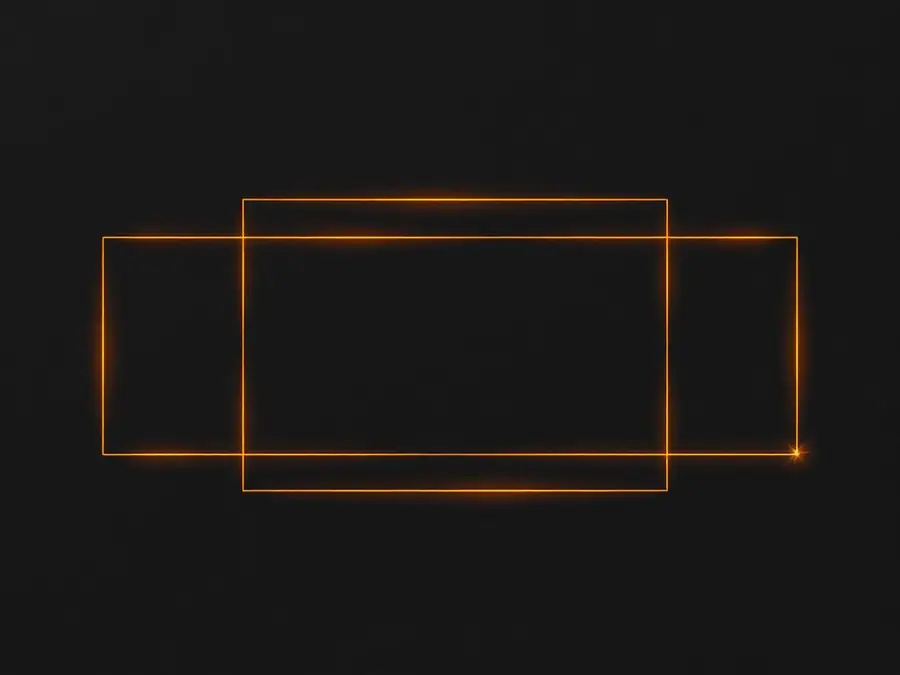 Abstract wireframe graphic representing web design